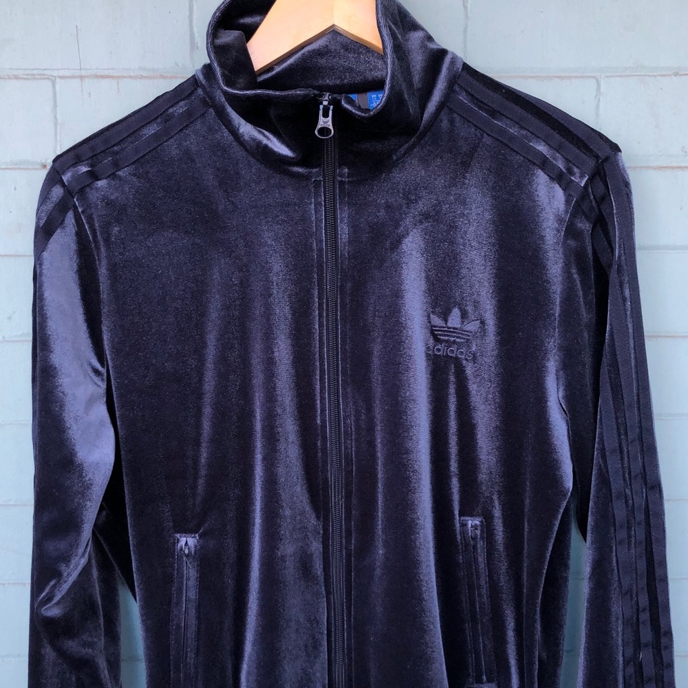Adidas firebird velour track jacket